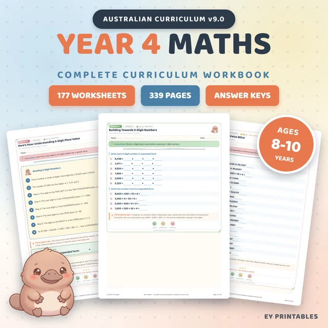 Year 4 Maths Workbook