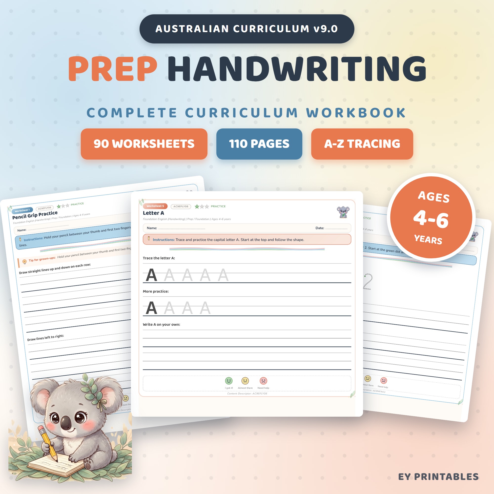 Prep Handwriting Workbook