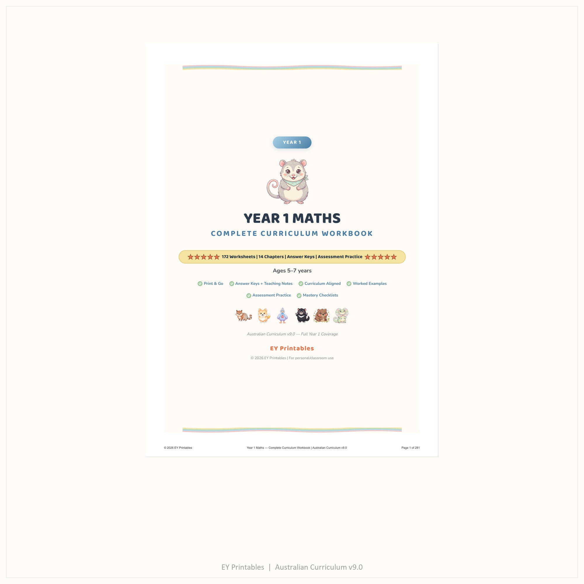 Year 1 Maths Workbook